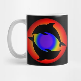 Rainbow Dolphins Mug